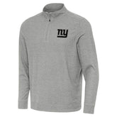New York Giants Antigua Subtle Quarter-Zip Top Heather Gray | NFL