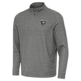 Chicago Bears Antigua Subtle Quarter-Zip Top Heather Black | NFL