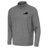 Buffalo Bills Antigua Subtle Quarter-Zip Top Heather Black | NFL