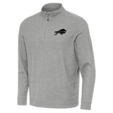 Buffalo Bills Antigua Subtle Quarter-Zip Top Heather Gray | NFL