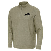 Buffalo Bills Antigua Subtle Quarter-Zip Top Heather Olive | NFL