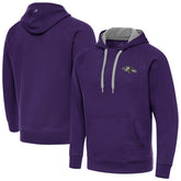 Baltimore Ravens Antigua Brushed Carbon Victory Pullover Hoodie Purple | NFL
