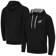 Arizona Cardinals Antigua Brushed Carbon Victory Pullover Hoodie Black | NFL