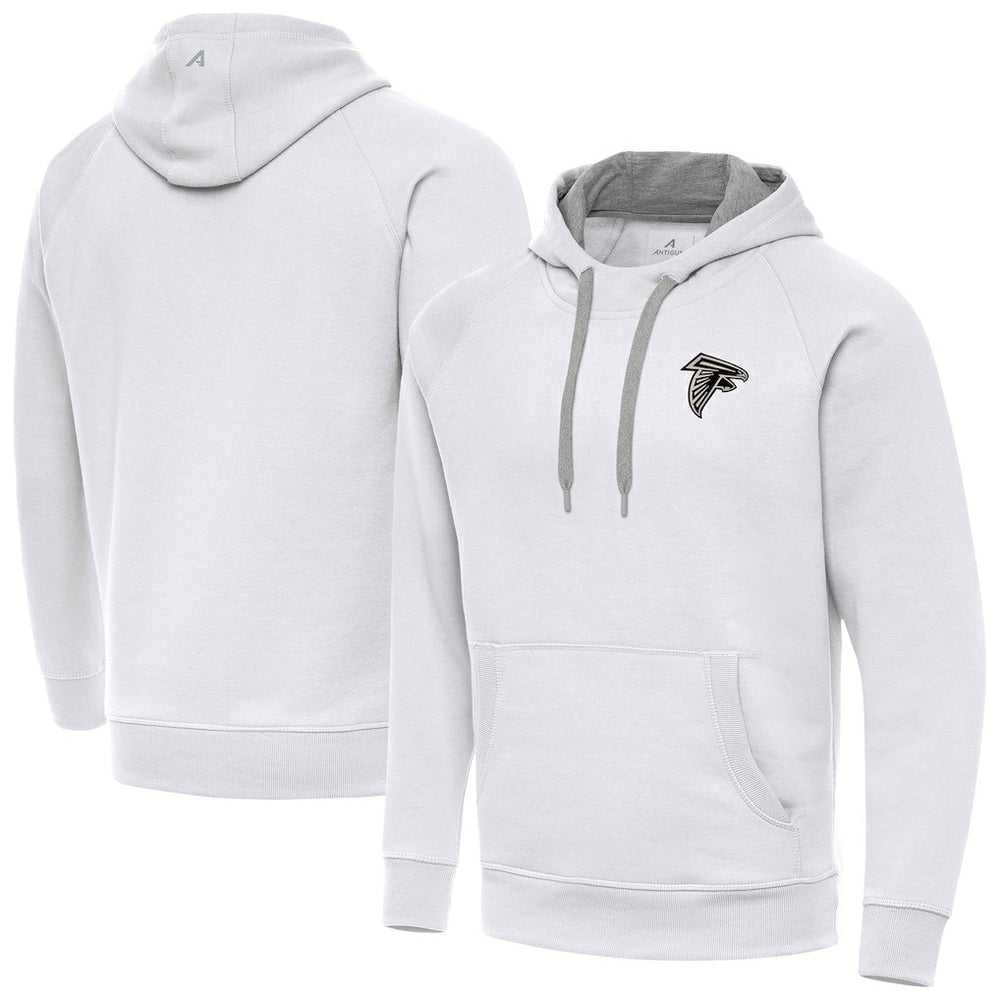 Atlanta Falcons Antigua Brushed Carbon Victory Pullover Hoodie White | NFL