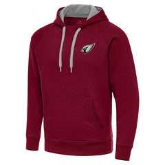 Arizona Cardinals Antigua Brushed Carbon Victory Pullover Hoodie Cardinal | NFL
