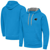 Carolina Panthers Antigua Brushed Carbon Victory Pullover Hoodie Blue | NFL