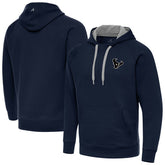 Houston Texans Antigua Brushed Carbon Victory Pullover Hoodie Navy | NFL
