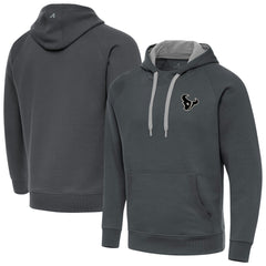 Houston Texans Antigua Brushed Carbon Victory Pullover Hoodie Charcoal | NFL