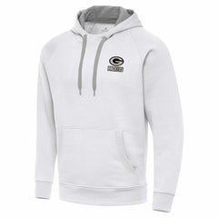 Green Bay Packers Antigua Brushed Carbon Victory Pullover Hoodie White | NFL