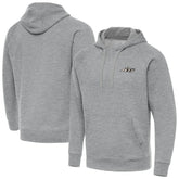 New York Jets Antigua Brushed Carbon Victory Pullover Hoodie Heather Gray | NFL