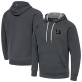 New York Giants Antigua Brushed Carbon Victory Pullover Hoodie Charcoal | NFL