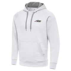 New York Jets Antigua Brushed Carbon Victory Pullover Hoodie White | NFL