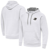 Miami Dolphins Antigua Brushed Carbon Victory Pullover Hoodie White | NFL