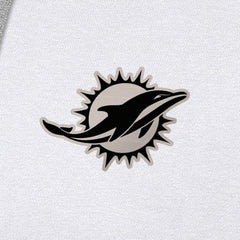 Miami Dolphins Antigua Brushed Carbon Victory Pullover Hoodie White | NFL