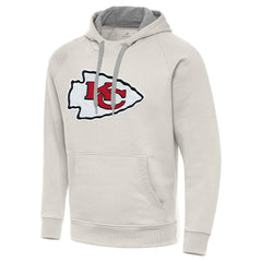 Kansas City Chiefs Antigua Victory Raglan Pullover Hoodie Cream | NFL