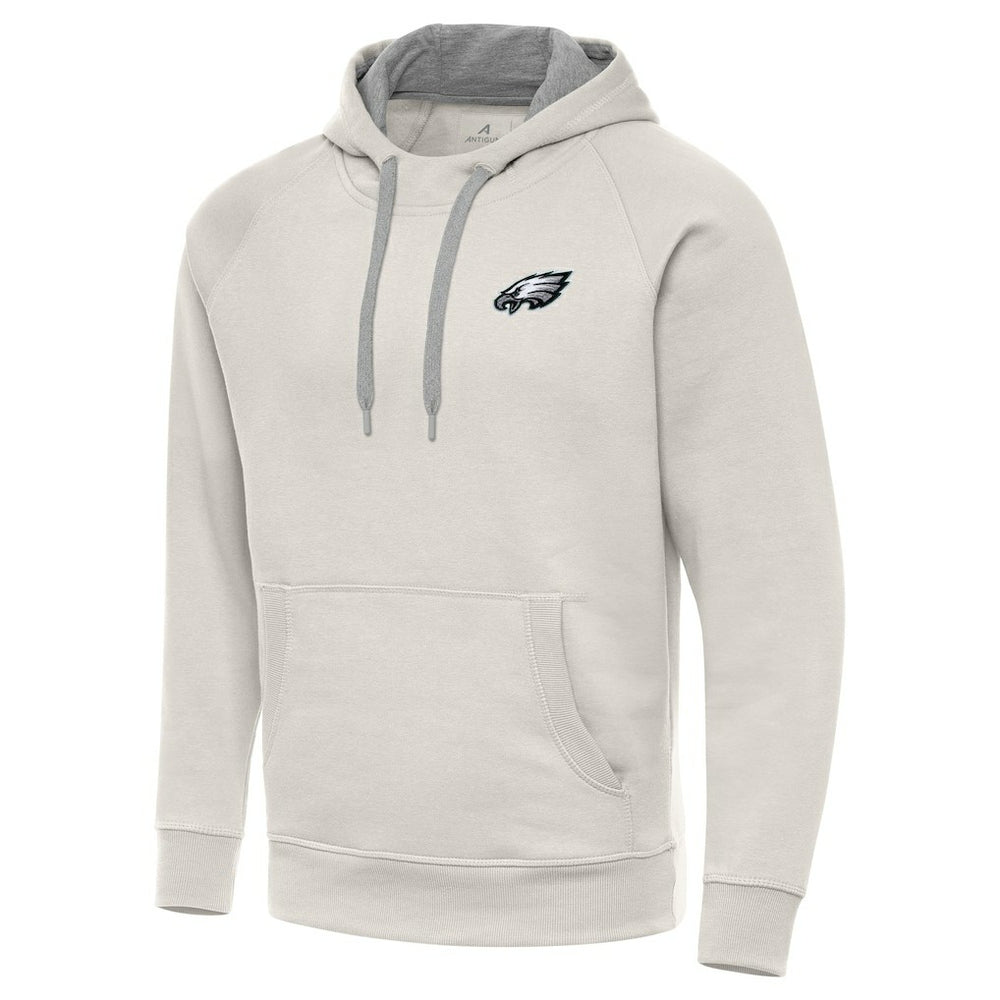 Philadelphia Eagles Antigua Victory Raglan Pullover Hoodie Cream | NFL