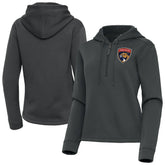 Florida Panthers Antigua Women's Contemporary Quarter-Zip Hoodie - Pewter - NHL