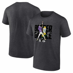 Jordan Addison & Jaire Alexander Minnesota Vikings vs. Green Bay Packers Border Battle Player T-Shirt Charcoal | Fanatics