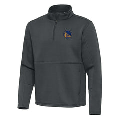 Golden State Warriors Antigua Twist Quarter-Zip Pullover Top - Pewter - NBA