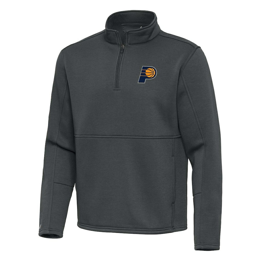 Indiana Pacers Antigua Twist Quarter-Zip Pullover Top - Pewter - NBA