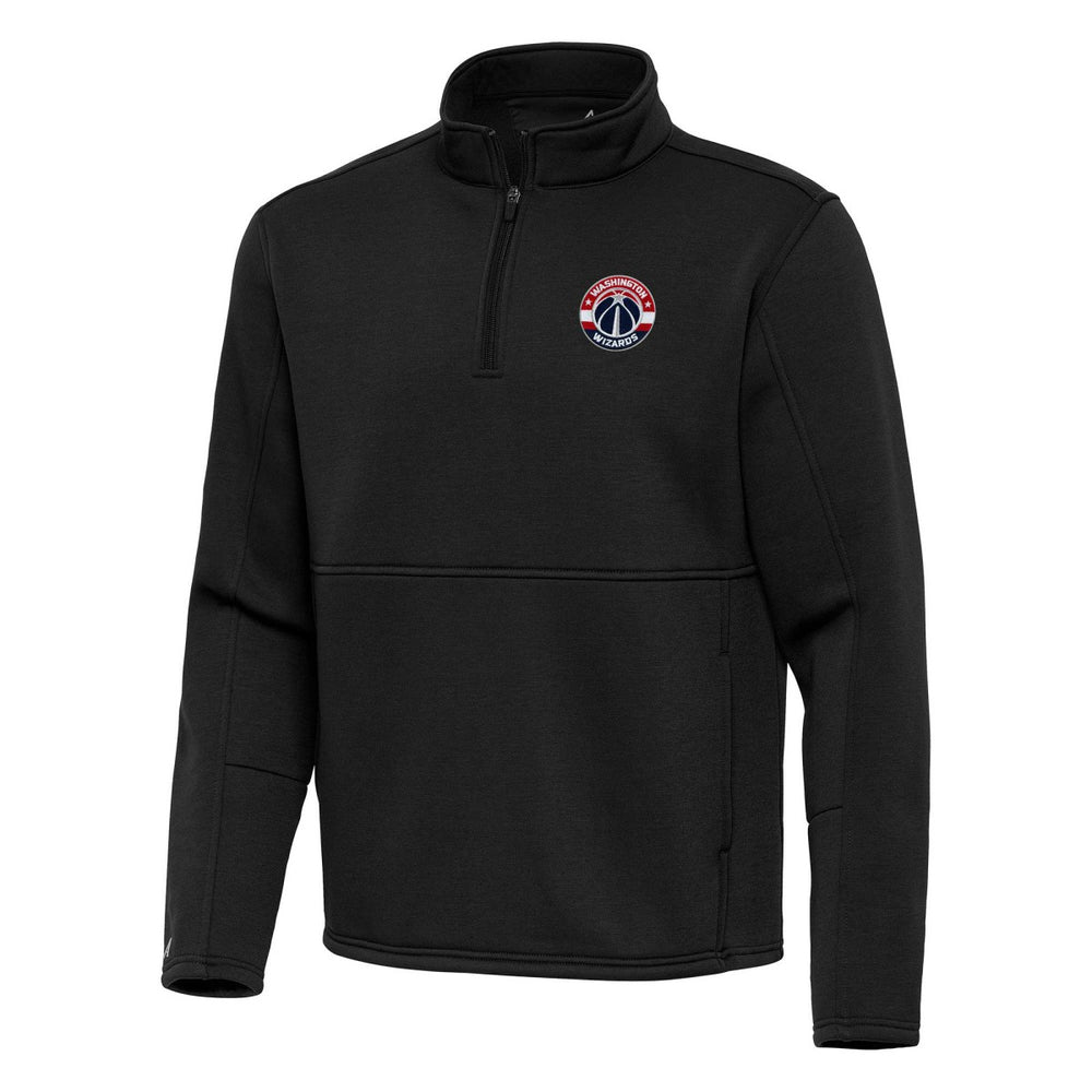 Washington Wizards Antigua Twist Quarter-Zip Pullover Top - Black - NBA