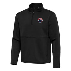 Washington Wizards Antigua Twist Quarter-Zip Pullover Top - Black - NBA