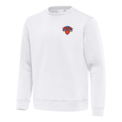 New York Knicks Antigua Relevant Pullover Sweatshirt White - NBA