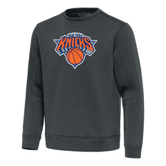 New York Knicks Antigua Relevant Pullover Sweatshirt Pewter - NBA