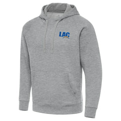 Men's Los Angeles Chargers Antigua Victory Pullover Hoodie Heather Gray | NFL
