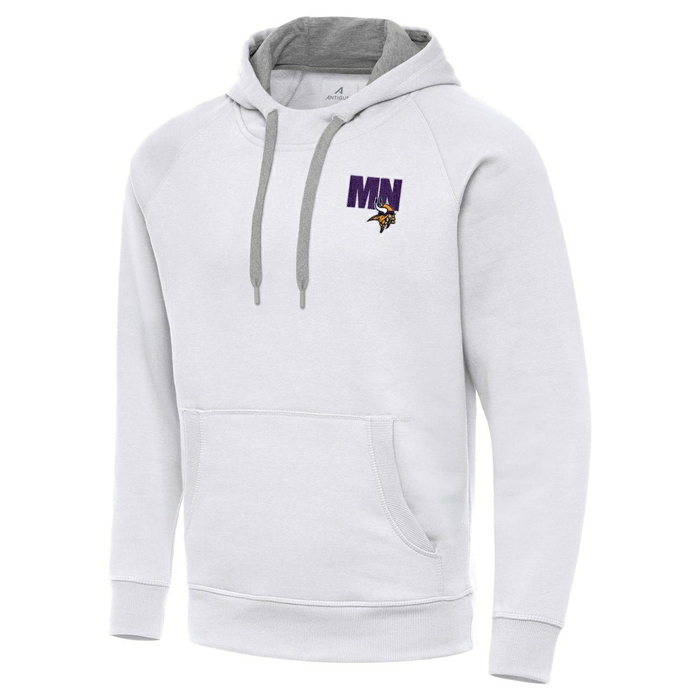 Men's Minnesota Vikings Antigua Victory Pullover Hoodie White | NFL