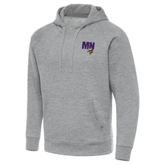 Men's Minnesota Vikings Antigua Victory Pullover Hoodie Heather Gray | NFL