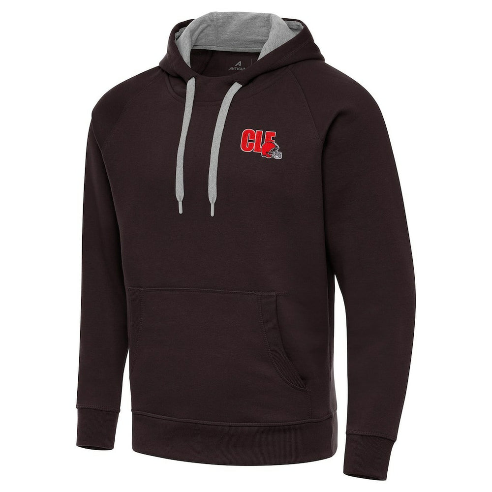 Men's Cleveland Browns Antigua Victory Pullover Hoodie Brown | NFL