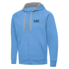 Men's Los Angeles Chargers Antigua Victory Full-Zip Hoodie Powder Blue | NFL