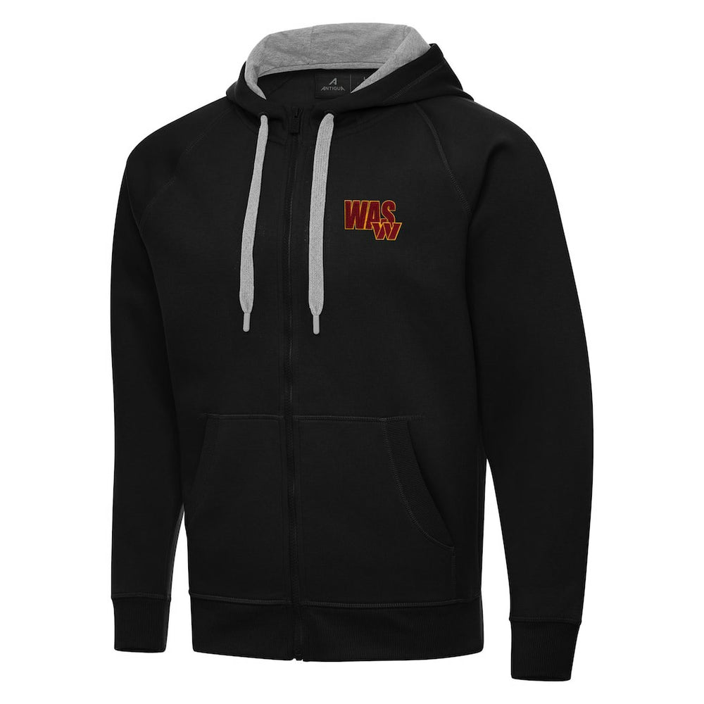 Men's Washington Commanders Antigua Victory Full-Zip Hoodie Black | NFL