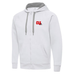 Men's Cleveland Browns Antigua Victory Full-Zip Hoodie White | NFL