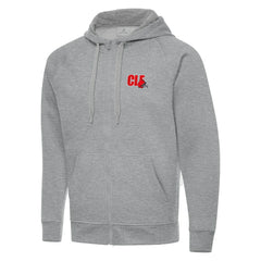 Men's Cleveland Browns Antigua Victory Full-Zip Hoodie Heather Gray | NFL