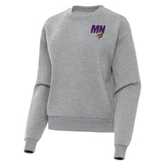 Minnesota Vikings Antigua Women's Victory Pullover Sweatshirt Heather Gray | NFL