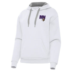 Minnesota Vikings Antigua Women's Victory Pullover Hoodie White | NFL