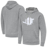 Miami Dolphins Antigua Victory Pullover Hoodie Heather Gray | NFL