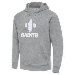 New Orleans Saints Antigua Victory Pullover Hoodie Heather Gray | NFL