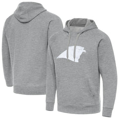 Carolina Panthers Antigua Victory Pullover Hoodie Heather Gray | NFL