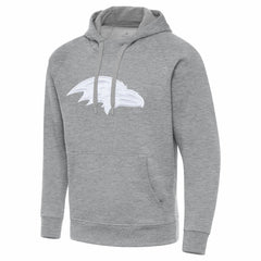 Baltimore Ravens Antigua Victory Pullover Hoodie Heather Gray | NFL