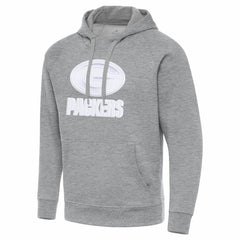 Green Bay Packers Antigua Victory Pullover Hoodie Heather Gray | NFL