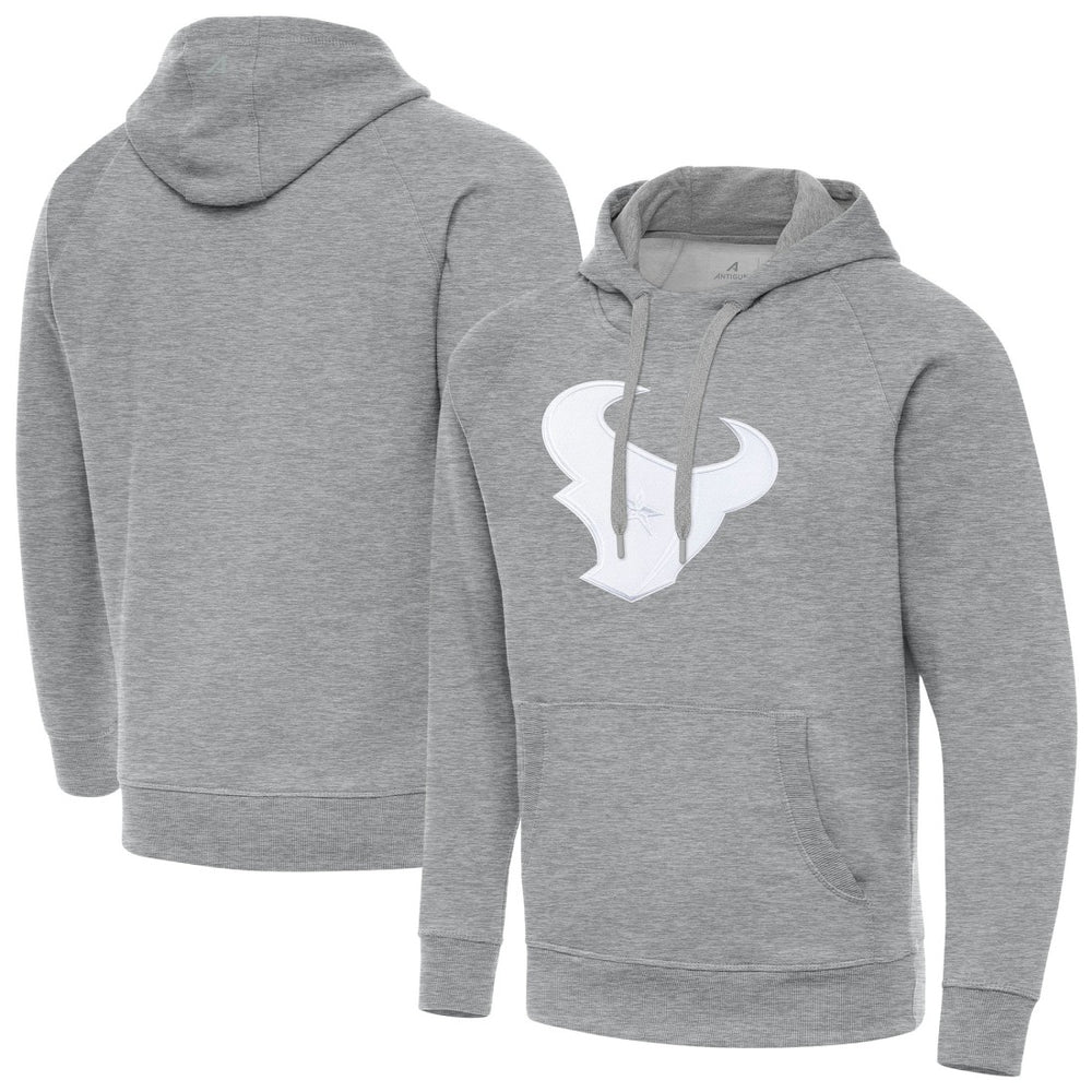 Houston Texans Antigua Victory Pullover Hoodie Heather Gray | NFL
