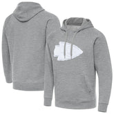Kansas City Chiefs Antigua Victory Pullover Hoodie Heather Gray | NFL