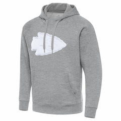 Kansas City Chiefs Antigua Victory Pullover Hoodie Heather Gray | NFL