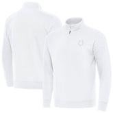 Indianapolis Colts Antigua Victory Quarter-Zip Top White | NFL