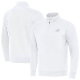 Carolina Panthers Antigua Victory Quarter-Zip Top White | NFL