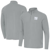 New York Giants Antigua Intent Quarter-Zip Top Gray | NFL