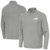 Buffalo Bills Antigua Subtle Quarter-Zip Top Heather Gray | NFL